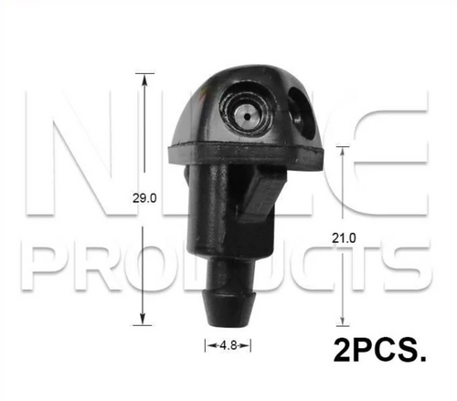 2x Windscreen Wiper Nozzle SprayerJet for Suzuki Jimny | 1998 - 2000