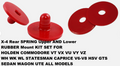 X-4 Rear SPRING LOWER UPPER RUBBER FOR HOLDEN COMMODORE VT VX VU VY VZ V6-V8 ALL