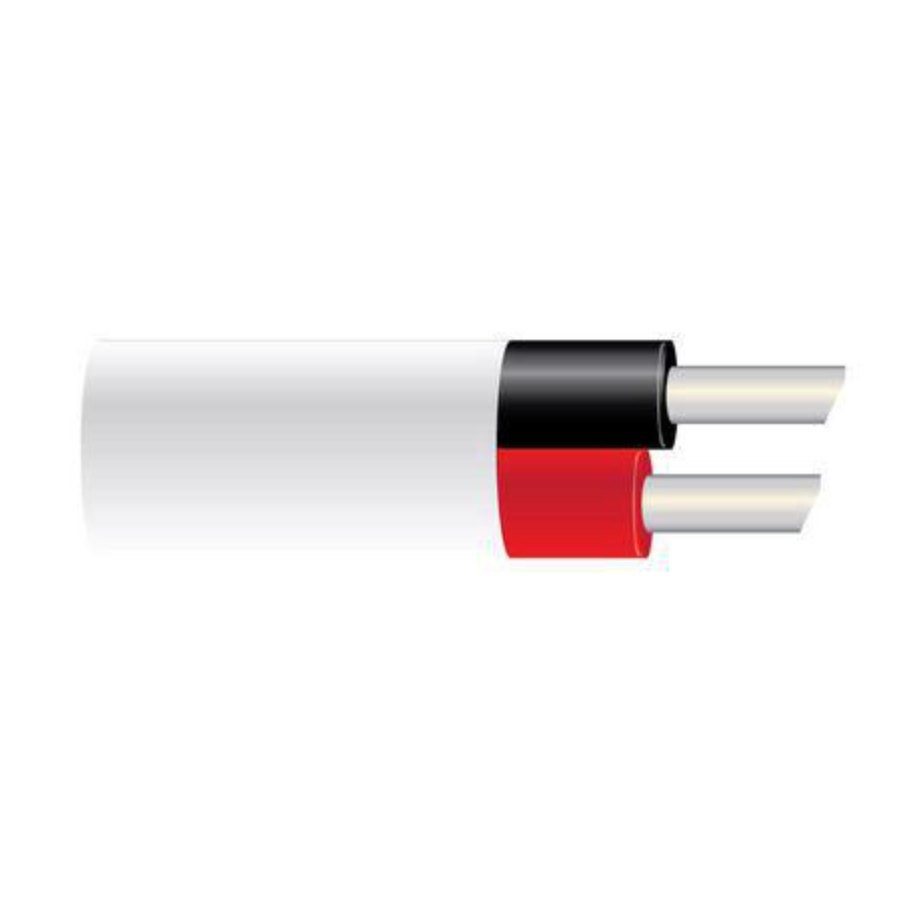 OEX Tinned Marine Cable Twin Core 4mm Red/Black W/White Sheath 50M Roll