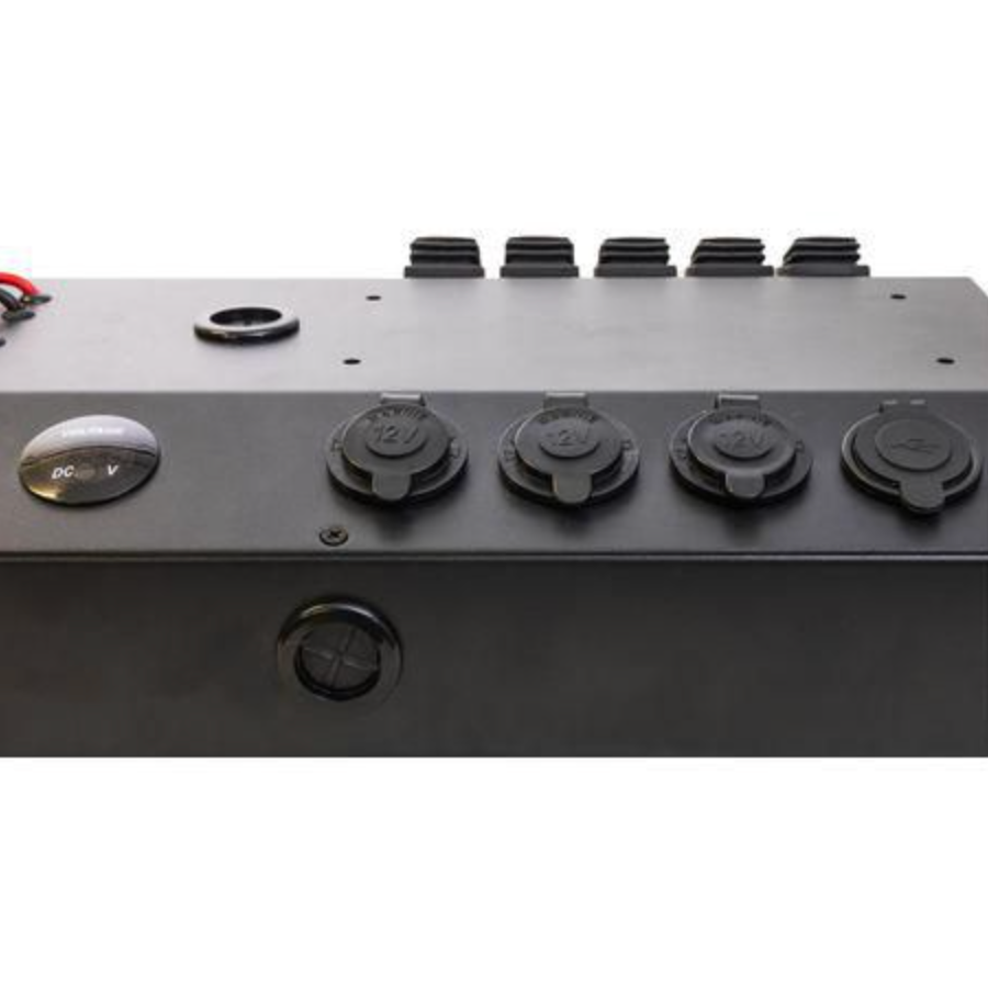 Drivetech 12v Control Box with Rocker Switches Power Sockets - suit Dual Battery