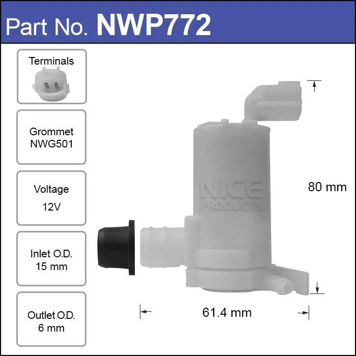 Windscreen Washer Pump - NWP772
