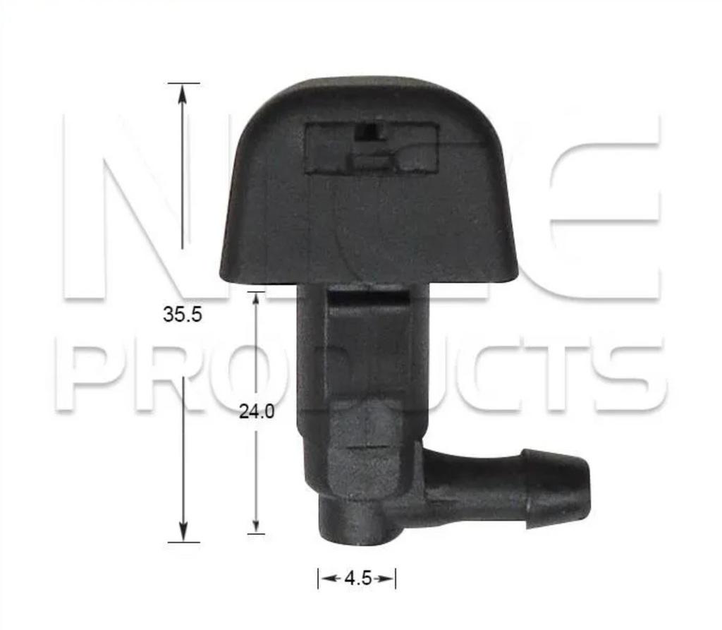 2x Windscreen Wiper Nozzle SprayerJet for Hyundai Tucson | 04/04 - current