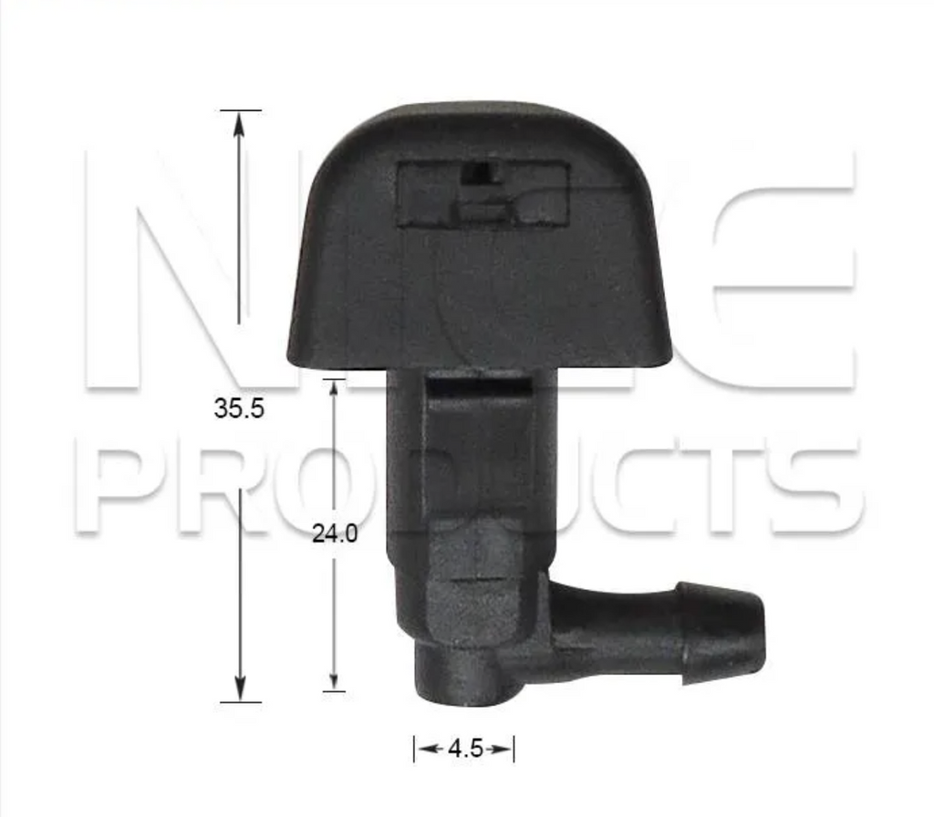2x Windscreen Wiper Nozzle SprayerJet for Ford Focus LR | 10/98 - 04/05