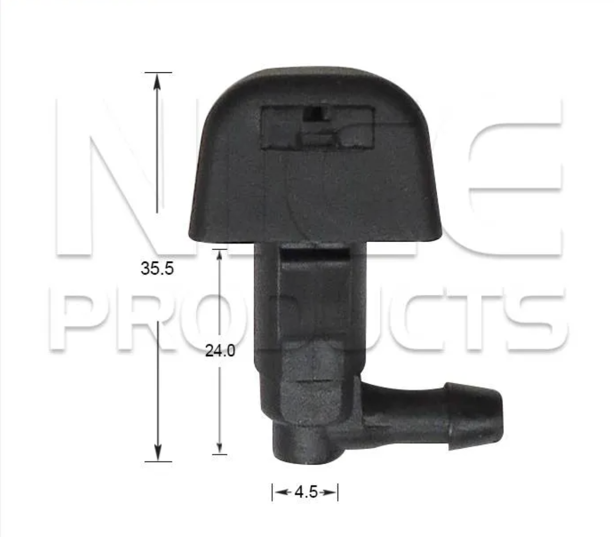 2x Windscreen Wiper Nozzle SprayerJet for Ford Focus LR | 10/98 - 04/05