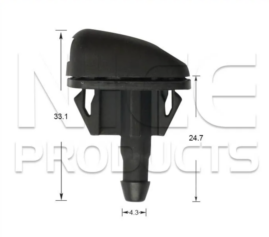 2x Windscreen Wiper Nozzle SprayerJet for Honda Insight ZE | 12/10 - 03/14