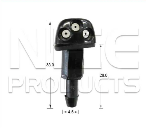 2x Windscreen Wiper Nozzle SprayerJet for Hyundai Elantra HD | 10/06 - 05/11