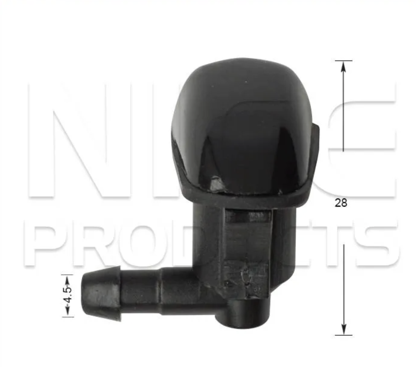2x Windscreen Wiper Nozzle SprayerJet for Honda CRX | 1987 - 1992