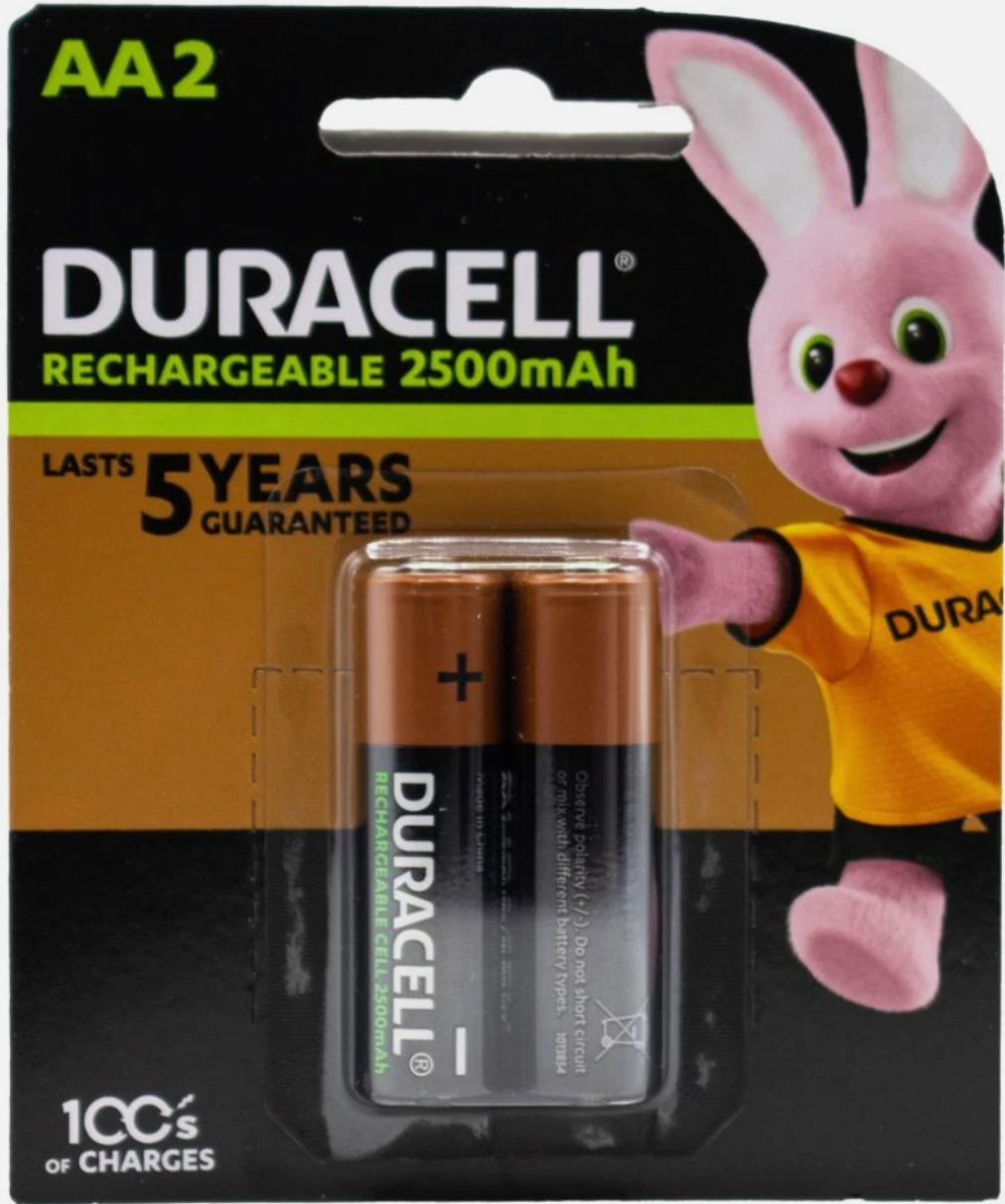 48x Duracell Rechargeable Batteries AA 2500 mAh - Genuine