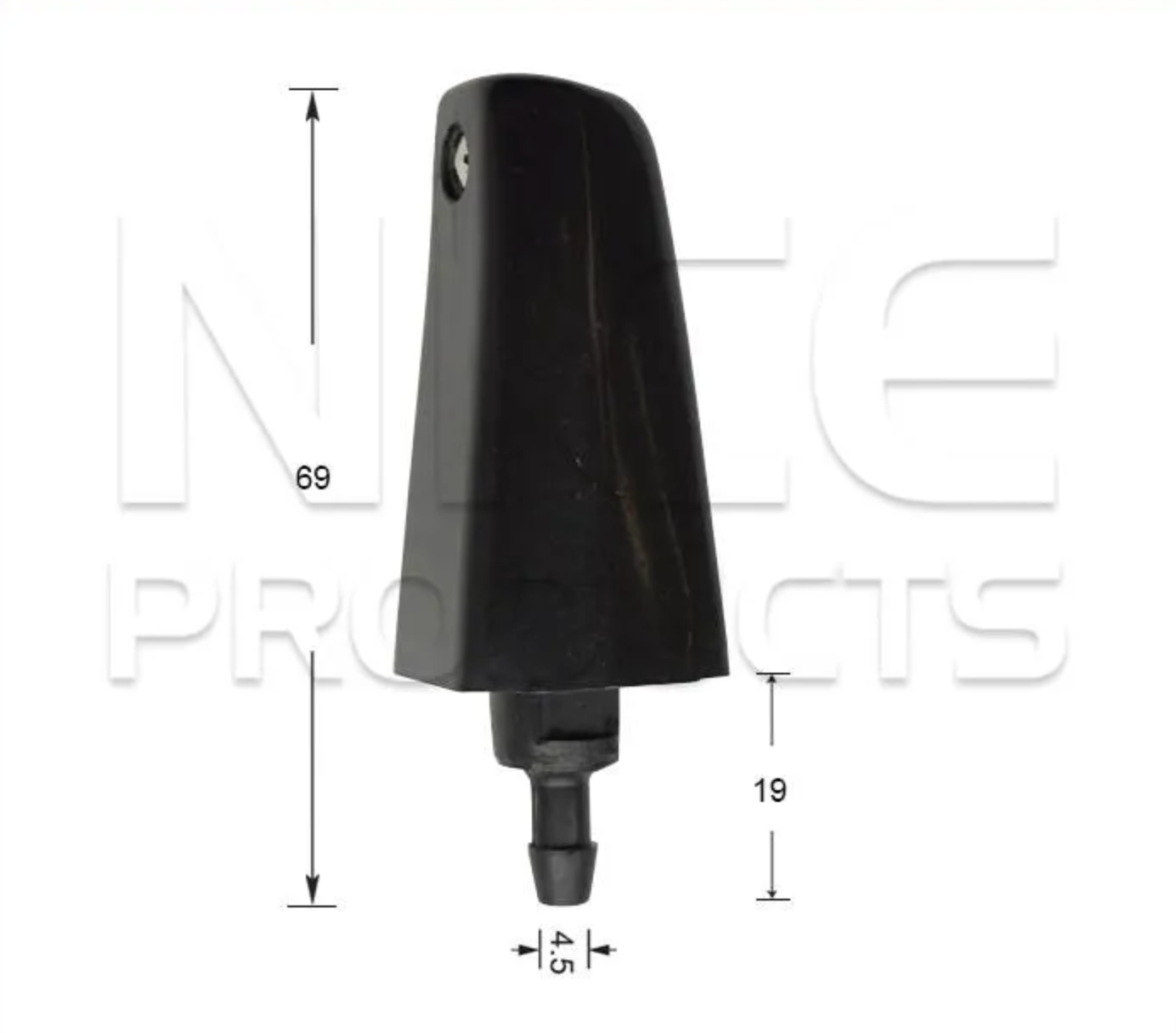 2x Windscreen Wiper Nozzle Jet for Toyota Coaster HZB30 12V&24V | 05/82 - 01/93