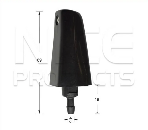 2x Windscreen Wiper Nozzle Jet for Toyota Coaster HZB30 12V&24V | 05/82 - 01/93