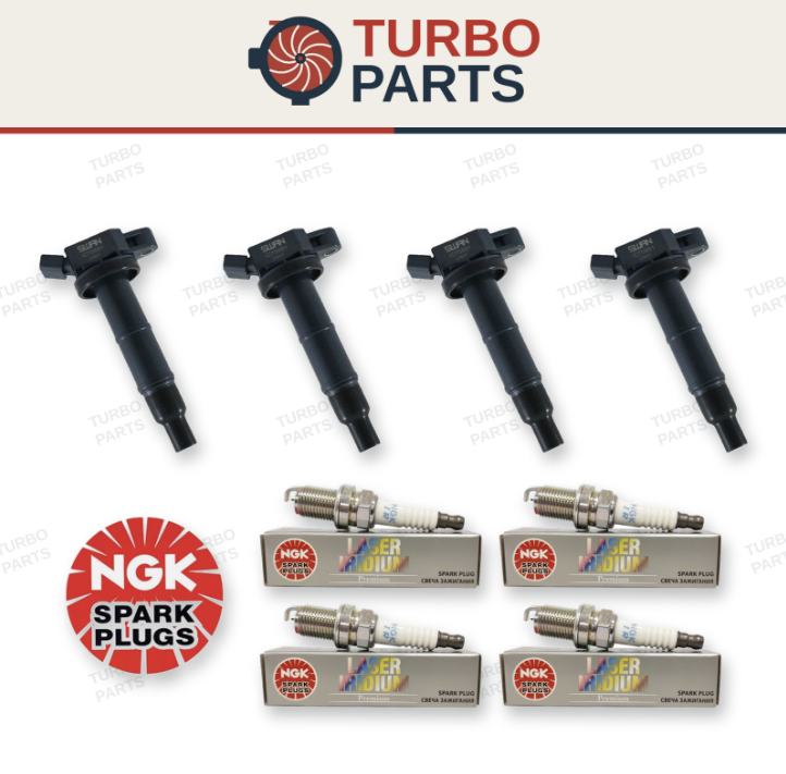 4x Ignition Coils & 4x Genuine NGK Iridium Spark Plugs for Toyota Camry / Rav 4