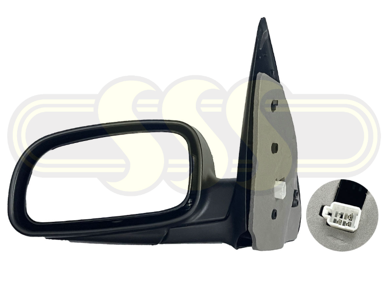 PASSENGER SIDE LEFT DOOR MIRROR FOR BA BF FAIRMOUNT FORD FALCON NEW BLACK