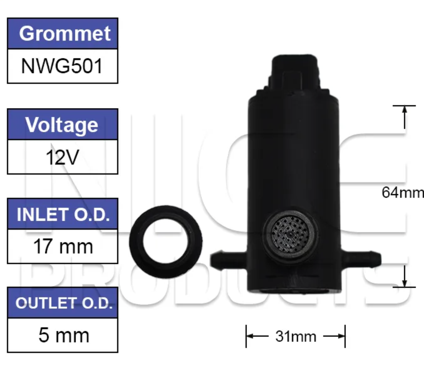 Hyundai Getz Windshield Washer Motor Pump Suit TB 2002-2011 Hatchback