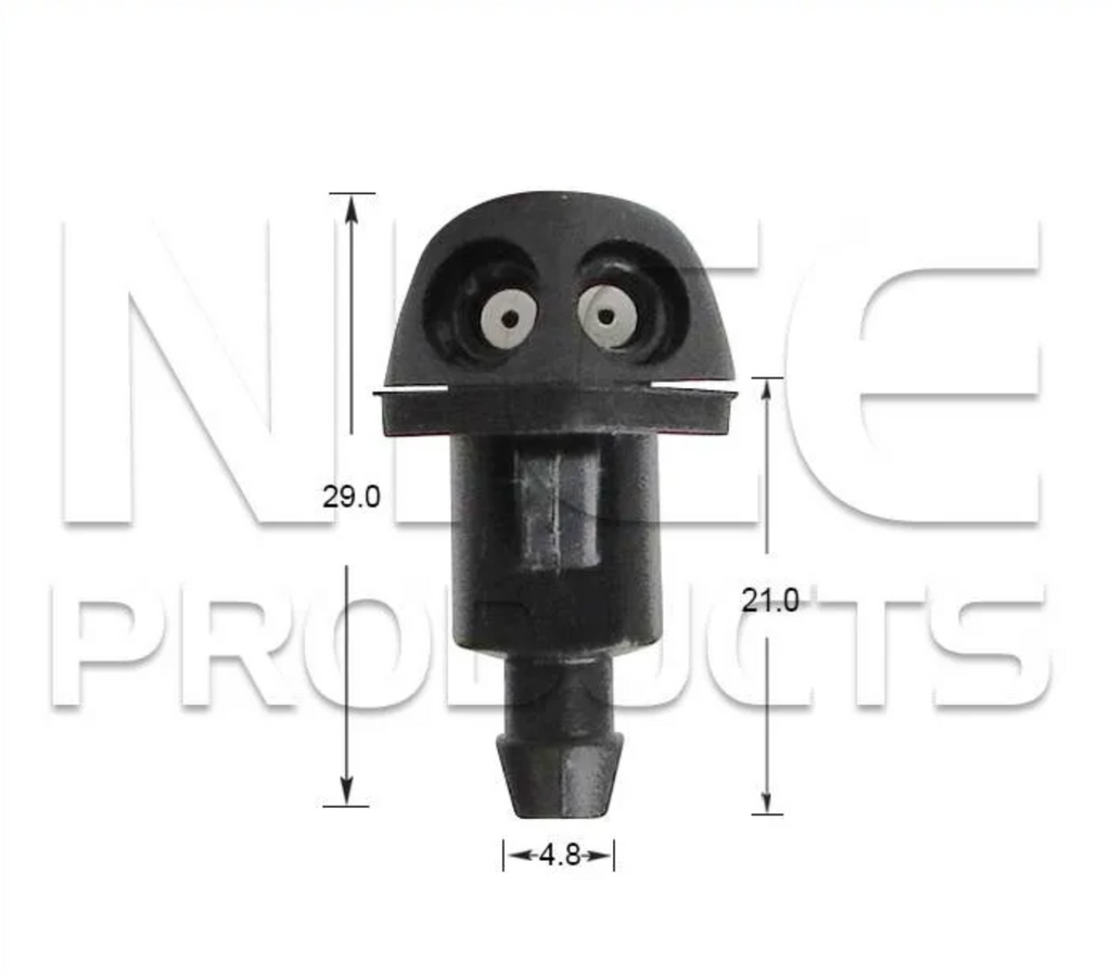 2x Windscreen Wiper Nozzle SprayerJet for Subaru Liberty Sedan | 09/93 - 10/03