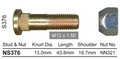 NICE Wheel Stud & Nut M12x1.50 43.8mm - NS376