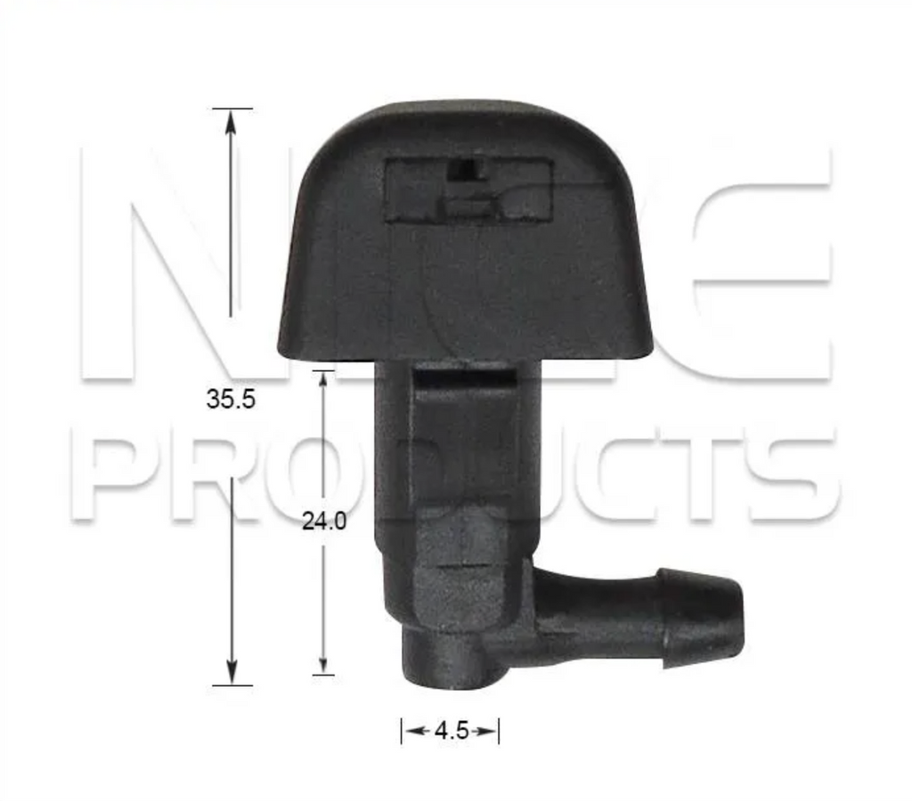 2x Windscreen Wiper Nozzle SprayerJet for Mazda RX8 | 2003 - 2011