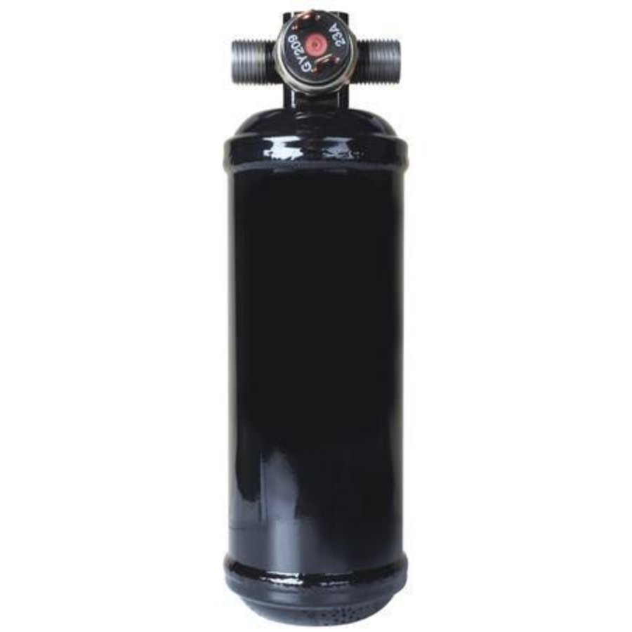 Universal AC Receiver Drier with Pressure Switch #6 Oring Fittings 203mm x 60mm