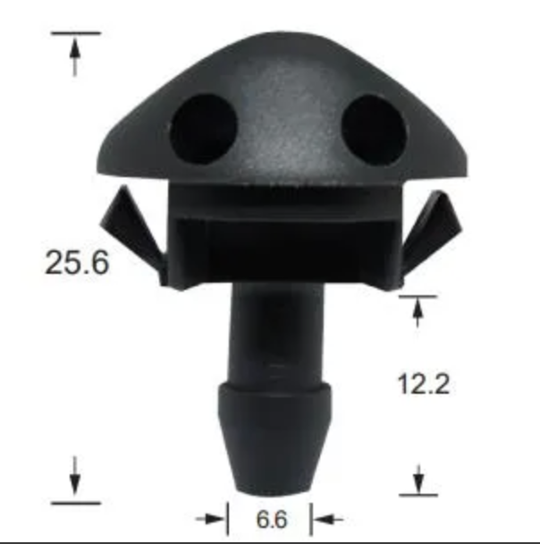 2x Windscreen Wiper Nozzle SprayerJet for Holden Commodore VR-VS | 07/93 - 09/97