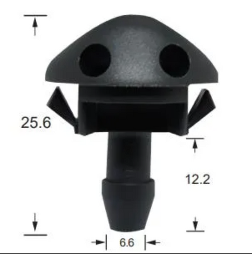 2x Windscreen Wiper Nozzle SprayerJet for Holden Commodore VR-VS | 07/93 - 09/97