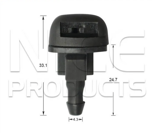 2x Windscreen Wiper Nozzle SprayerJet for Hyundai Accent | 03/00 - 10/14