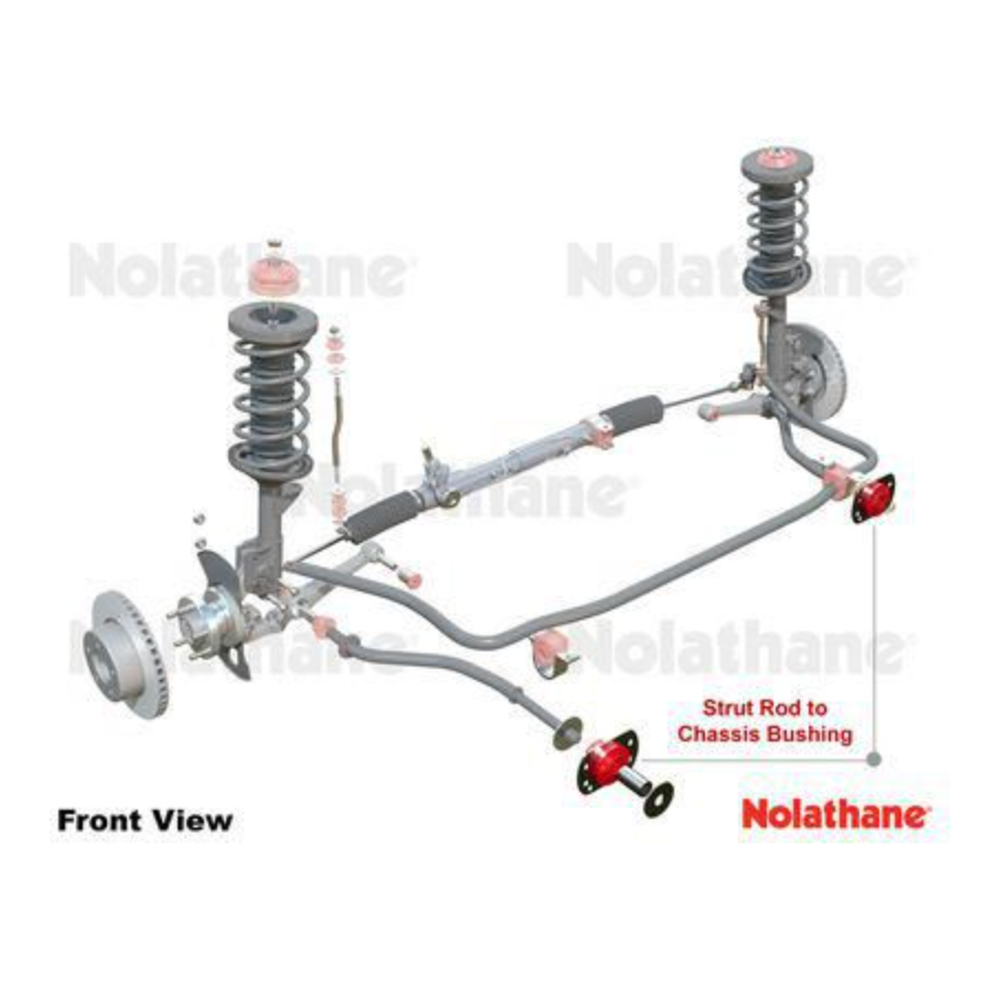 Nolathane 48166E Radius Strut Rod Z Bar Bushes Commodore VT VX VY VU VZ WK
