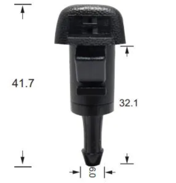 2x Windscreen Wiper Nozzle SprayerJet for Hyundai Sonata LF | 12/14 - 10/20