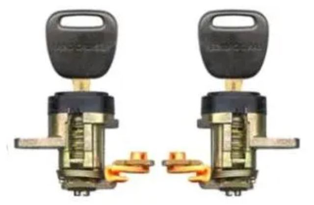 Door Lock Barrel w Key Front Pair suitable for Landcruiser 80 Series
