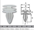 AF448-100 Trim Fasteners – Bag of 100