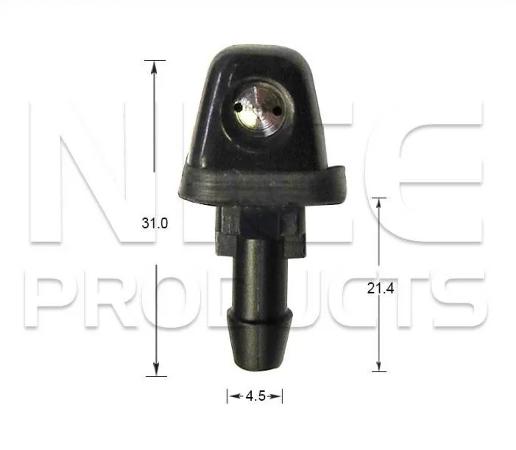 2x Windscreen Wiper Nozzle SprayerJet for Ford Falcon EF-EL | 09/94 - 08/98
