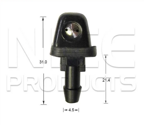 2x Windscreen Wiper Nozzle SprayerJet for Ford Falcon EF-EL | 09/94 - 08/98