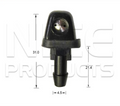2x Windscreen Wiper Nozzle SprayerJet for Ford Falcon XC-XD-XE-XF | 02/76-01/88