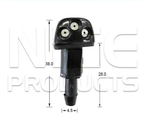 2x Windscreen Wiper Nozzle SprayerJet for Hyundai Santa Fe SM | 05/06 - 04/13