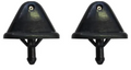 2x Windscreen Wiper Nozzle SprayerJet for Mazda MPV | 1996 - 1998