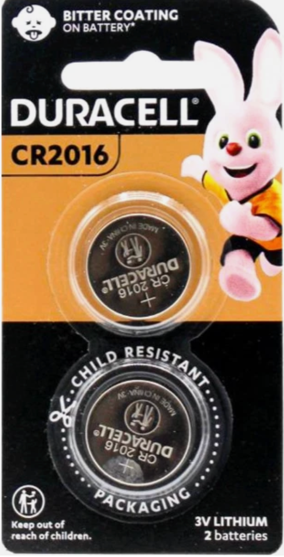 144x Duracell CR2016 3V Coin Battery - Genuine