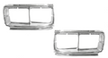 Chrome Headlight Surrounds LH+RH for Toyota Landcruiser 1990~1994 80 Series