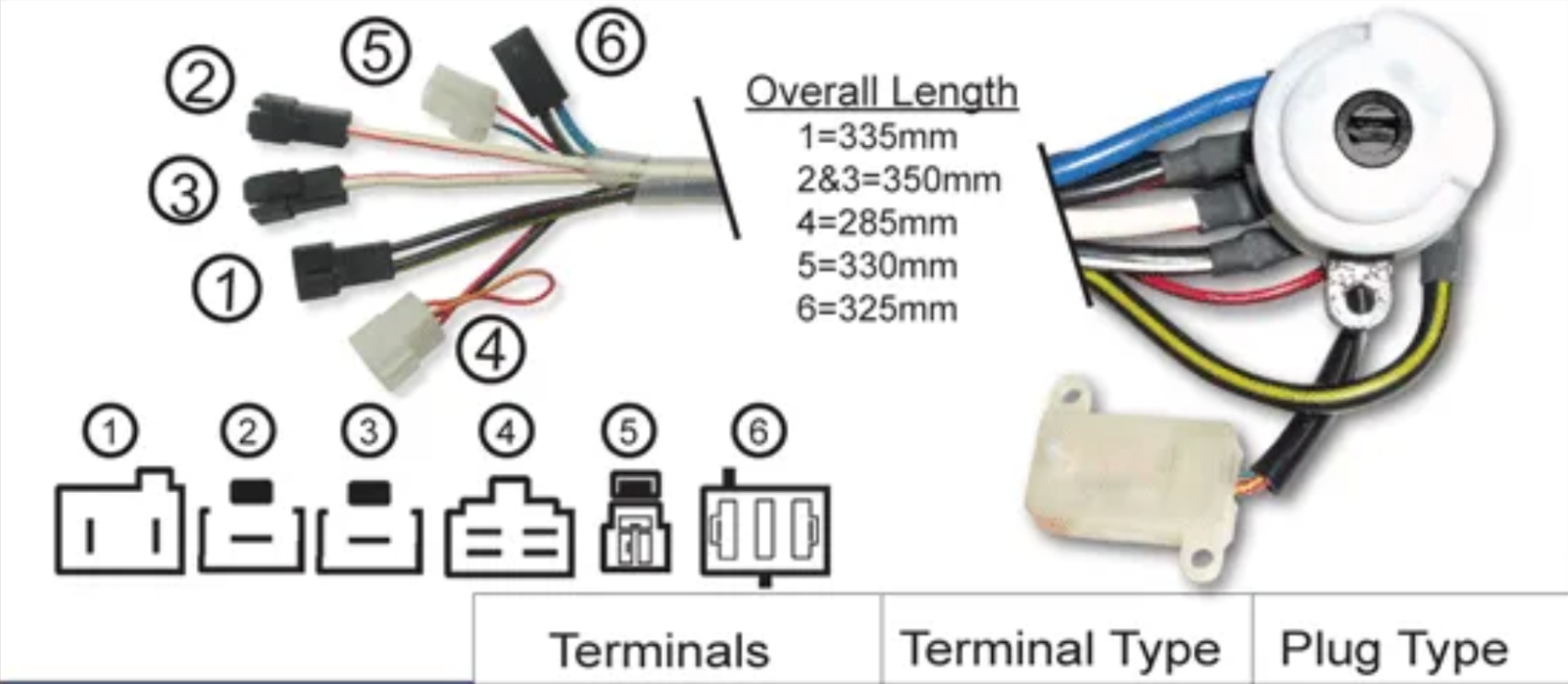 Ford Telstar AR-AS / AT-AV Ignition Switch