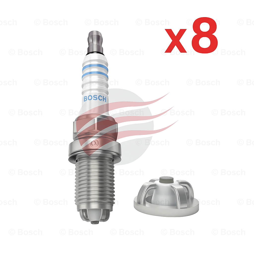 8 x Bosch Nickel Spark Plugs FGR8KQE0