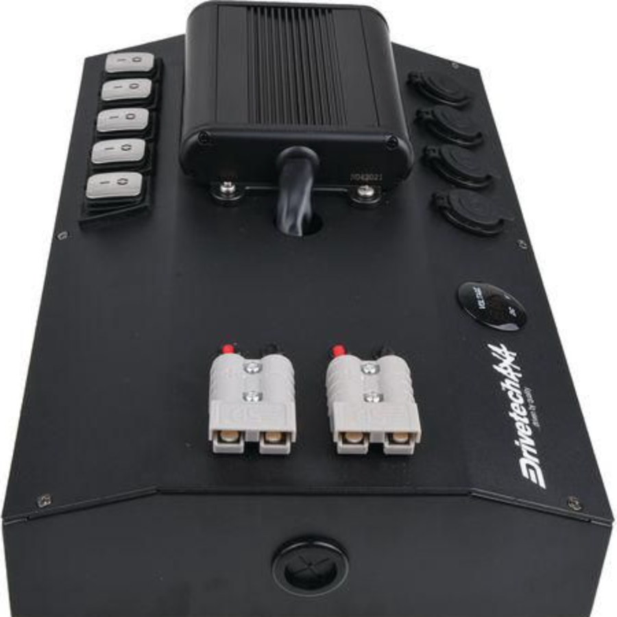 Drivetech 12v Control Box with Rocker Switches Power Sockets - suit Dual Battery