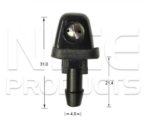2x Windscreen Wiper Nozzle SprayerJet for Ford Fairlane NA-NB-NC | 02/88 - 09/94