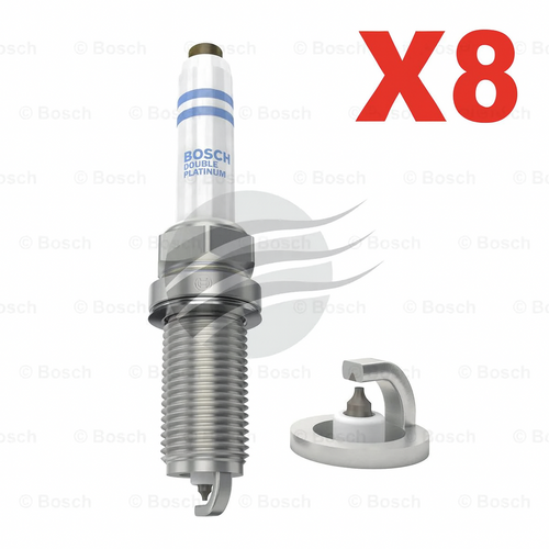 8 x Bosch Double Platinum Spark Plugs FQ5NPP332S