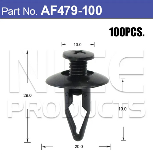 AF479-100 Trim Fasteners – Bag of 100