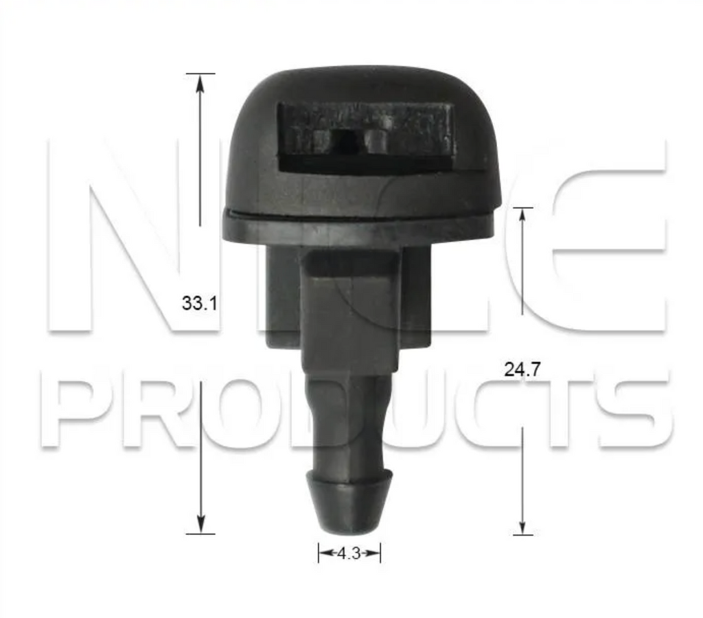 2x Windscreen Wiper Nozzle SprayerJet for Kia Sorento UM | 06/15 - 10/17
