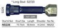 NICE Wheel Stud & Nut 1/2" 60.1mm - NS226