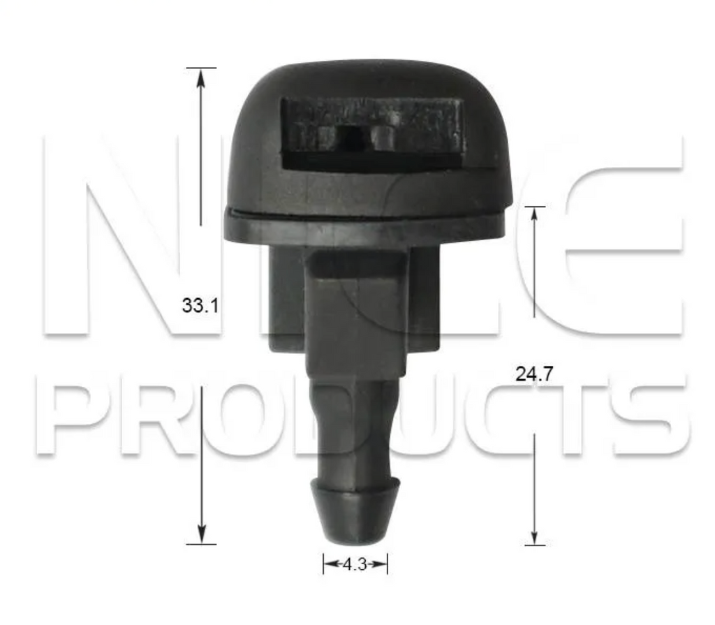 2x Windscreen Wiper Nozzle SprayerJet for Chrysler 300C | 11/05 - 01/12
