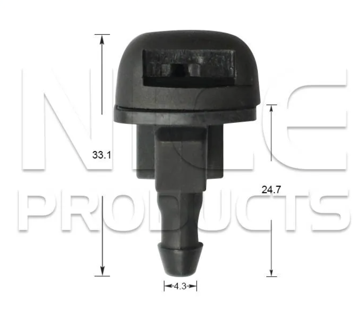 2x Windscreen Wiper Nozzle SprayerJet for Chrysler 300C | 11/05 - 01/12
