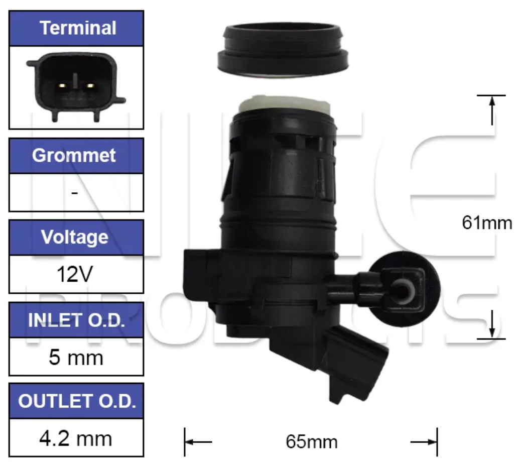 Front Windscreen Washer Pump for Toyota RAV4 ZSA42 (02/13 - 02/19)