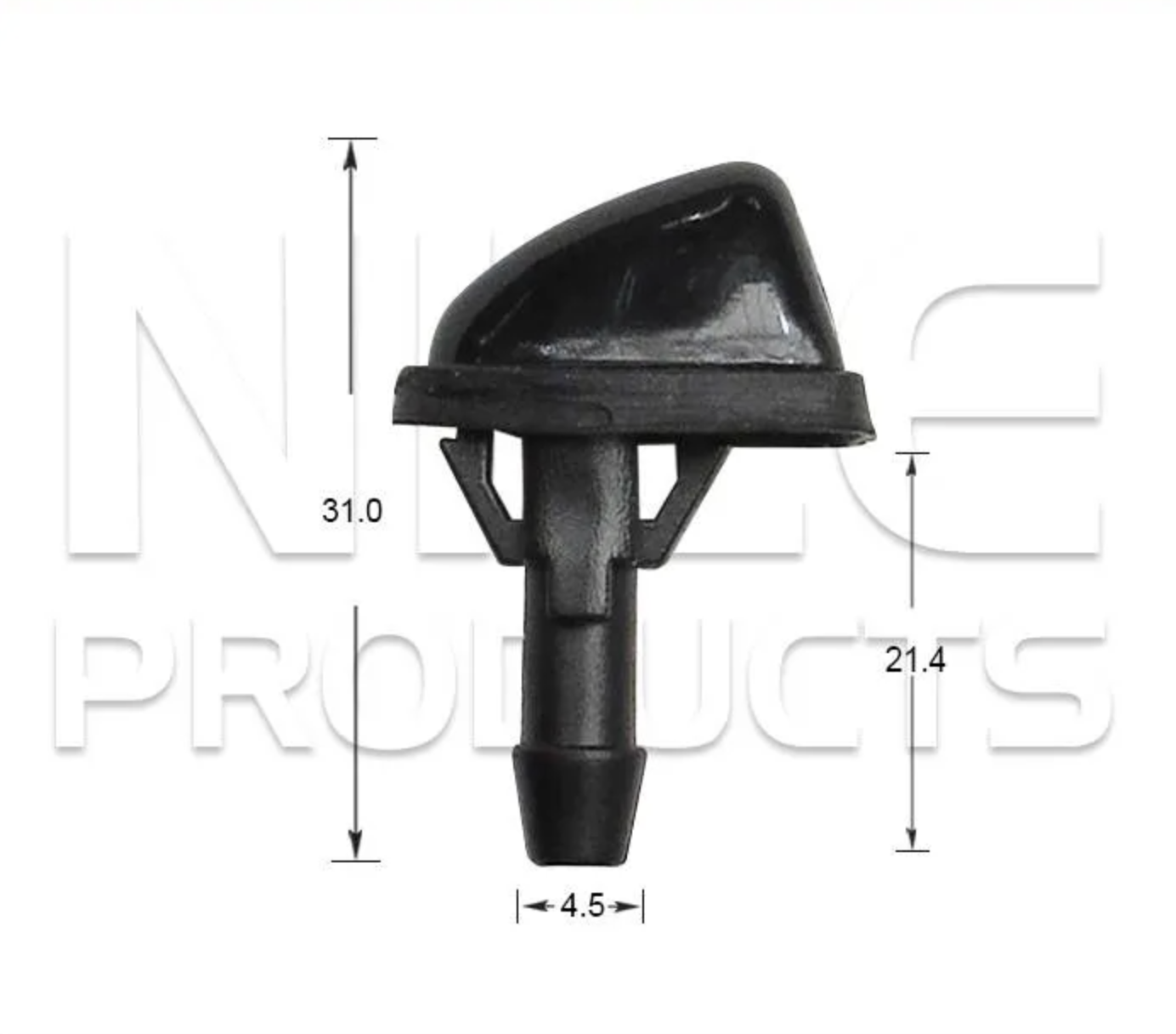 2x Windscreen Wiper Nozzle SprayerJet for Kia Sportage | 12/96 - 08/99