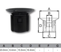 AF386-100 Trim Fasteners – Bag of 100
