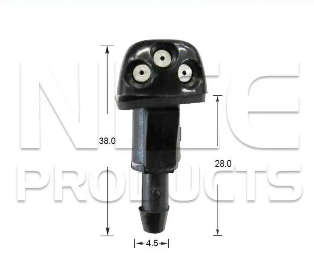 2x Windscreen Wiper Nozzle SprayerJet for Hyundai H1 | 07/07 - on