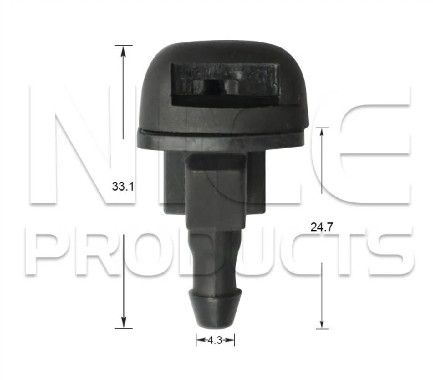 2x Windscreen Wiper Nozzle SprayerJet for Kia Sorento UM | 06/15 - 06/20